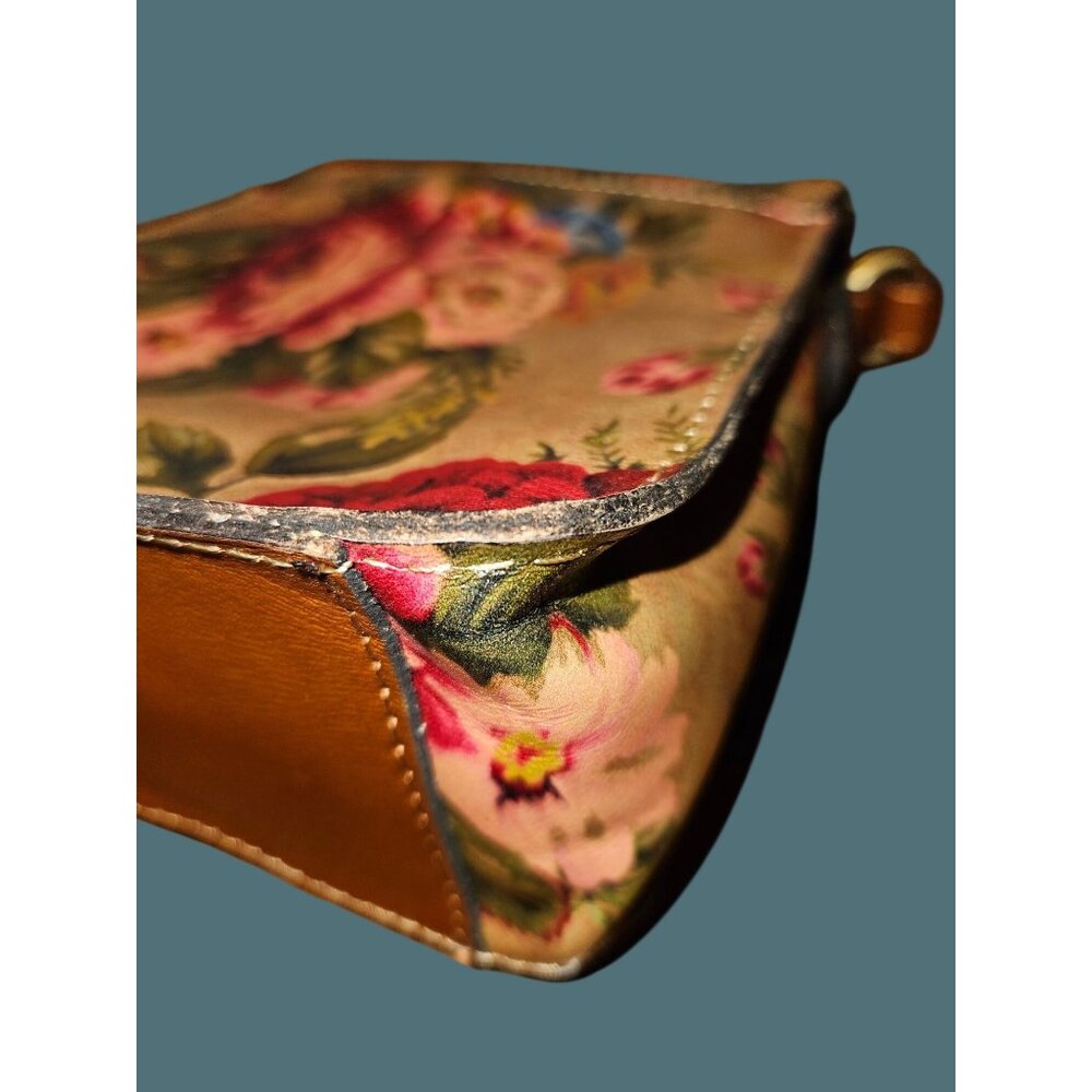 Patricia Nash Leather Cascina Vintage Victorian Garden Crossbody Bag - Picture 10 of 16